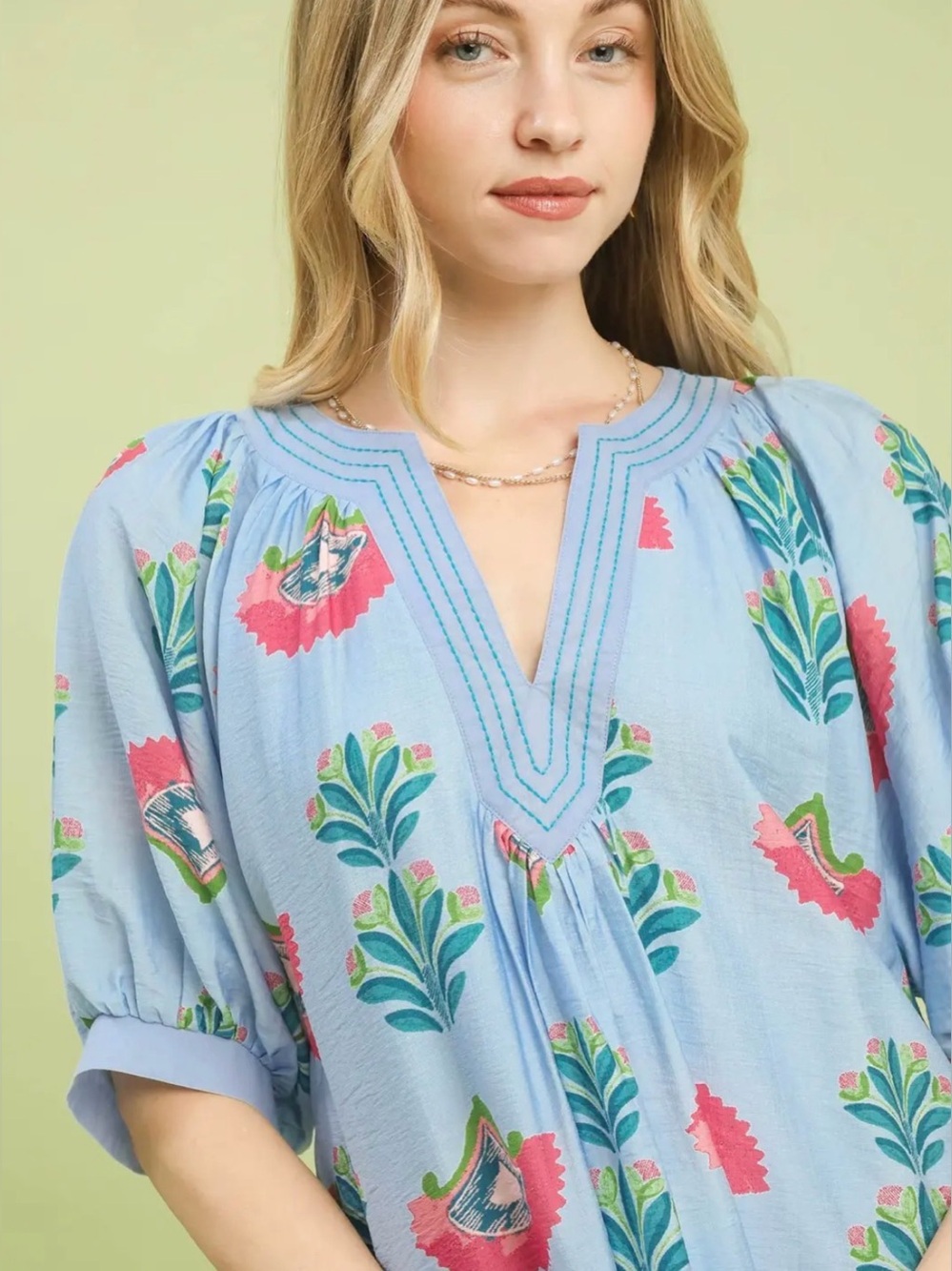 Umgee Abstract Print Mini Dress - Picture 4 of 6